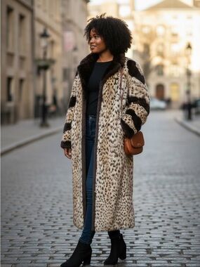 Beautiful Heavily Spotted Fur Coat